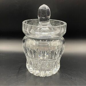 Elegant Clear Glass Jar with Lid